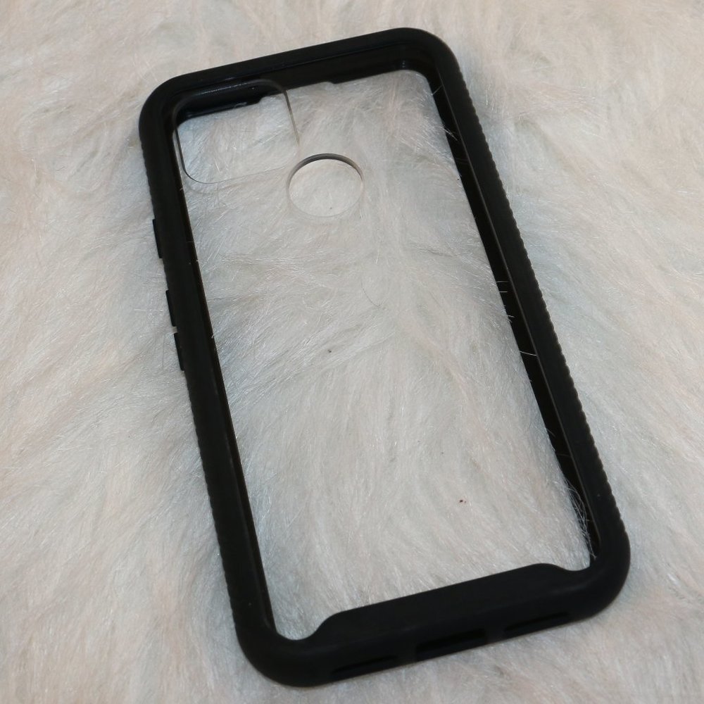 Google Pixel 5 Clear Case with Black Trim